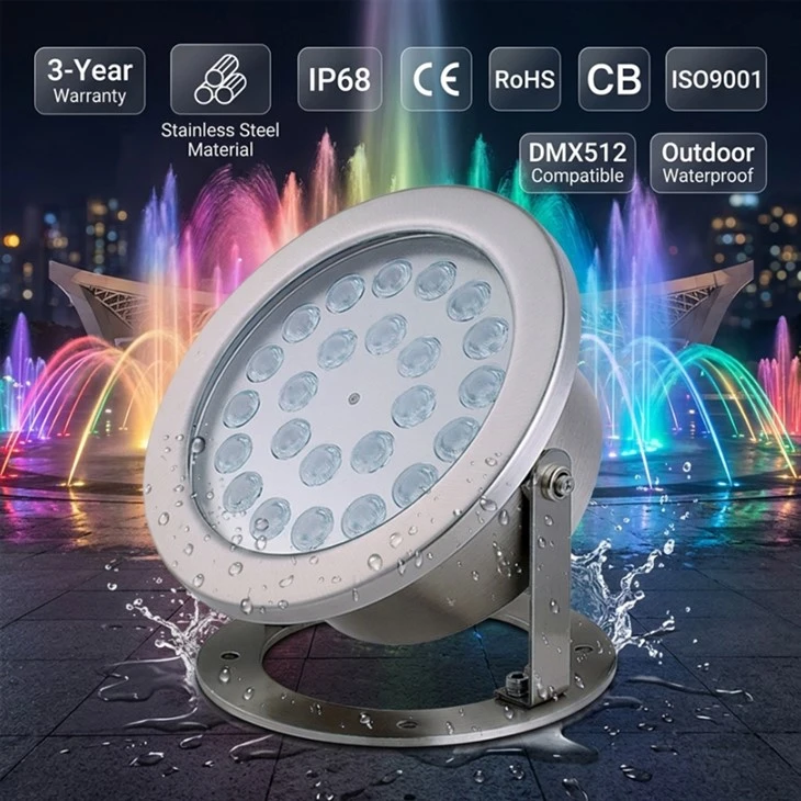 Maintenance-free Underwater LED For Professional Water Features Maintenance-free Underwater LED For Professional Water Features